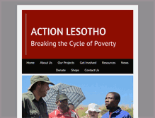 Tablet Screenshot of actionlesotho.ie